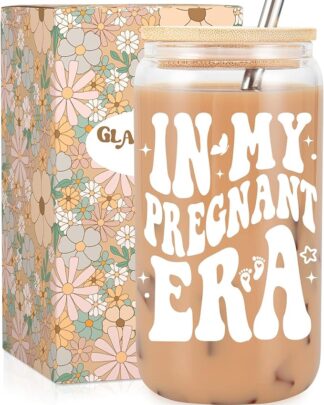 Pregnant Iced Coffee Cup
