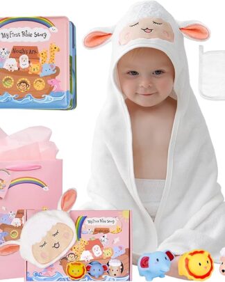 Noahs Ark Baptism Set Pink