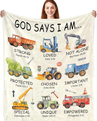 God Says Construction Blanket
