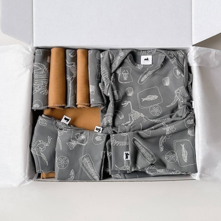 Bamboo Baby Capsule Gift Box | Fossil & Umber